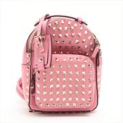 Pre-owned Leather backpacks Valentino Vintage , Pink , Dames