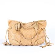 Pre-owned Leather gucci-bags Gucci Vintage , Beige , Dames