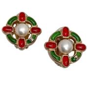 Pre-owned Metal earrings Chanel Vintage , Multicolor , Dames