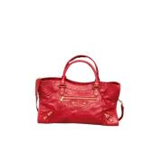 Pre-owned Leather balenciaga-bags Balenciaga Vintage , Red , Dames