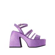 High Heel Sandals Nodaleto , Purple , Dames