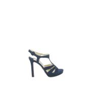 Pre-owned Leather heels Prada Vintage , Blue , Dames