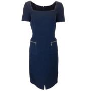 Pre-owned Wool dresses Oscar De La Renta Pre-owned , Blue , Dames