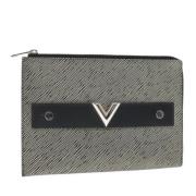 Pre-owned Leather louis-vuitton-bags Louis Vuitton Vintage , Gray , Da...