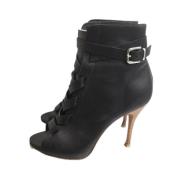 Pre-owned Leather boots Gianvito Rossi Pre-owned , Black , Dames