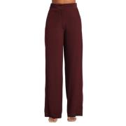 Wide Trousers Jejia , Red , Dames