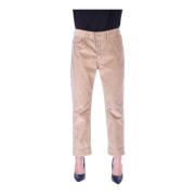 Dames Rechte Broek Beige Dondup , Beige , Dames