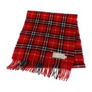 Pre-owned Cashmere scarves Burberry Vintage , Red , Dames