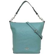 Groene Leren Trainer Tote Coach Pre-owned , Green , Dames