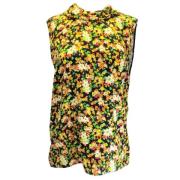 Bloemenprint mouwloze cowl neck blouse Marni Pre-owned , Multicolor , ...