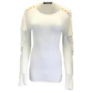 Pre-owned Fabric tops Balmain Pre-owned , Beige , Dames
