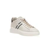 Witte Leren Rebel Sneakers - Maat 39 Hogan , White , Heren