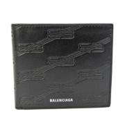 Pre-owned Leather wallets Balenciaga Vintage , Black , Dames