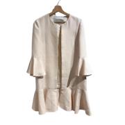 Pre-owned Wool outerwear Valentino Vintage , Beige , Dames