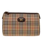 Pre-owned Canvas clutches Burberry Vintage , Brown , Dames