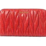 Pre-owned Fabric wallets Miu Miu Pre-owned , Red , Dames