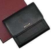 Pre-owned Leather wallets Bally Pre-owned , Black , Dames