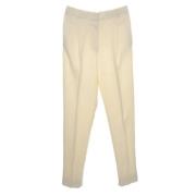 Pre-owned Fabric bottoms Celine Vintage , White , Dames