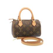 Pre-owned Canvas handbags Louis Vuitton Vintage , Brown , Dames