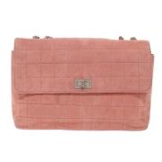 Pre-owned Suede chanel-bags Chanel Vintage , Pink , Dames