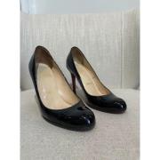 Pre-owned Leather heels Christian Louboutin Pre-owned , Black , Dames