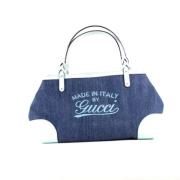 Tweedehands Blauwe Denim Gucci tas Gucci Vintage , Blue , Dames