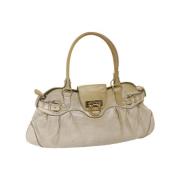 Pre-owned Leather handbags Salvatore Ferragamo Pre-owned , Yellow , Da...