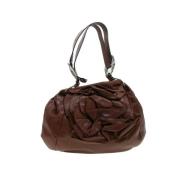 Pre-owned Leather shoulder-bags Saint Laurent Vintage , Brown , Dames