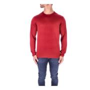 Heren Pullover van Wol-Zijde Mix Aspesi , Red , Heren