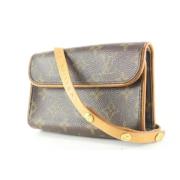 Vintage Bruin Leren Louis Vuitton Tas Louis Vuitton Vintage , Brown , ...