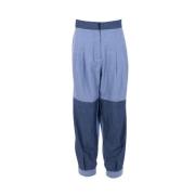 Pre-owned Cotton bottoms Loewe Pre-owned , Blue , Dames