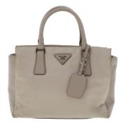 Beige Nylon Prada Tas Prada Vintage , Beige , Dames