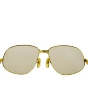 Pre-owned Metal sunglasses Cartier Vintage , Yellow , Dames