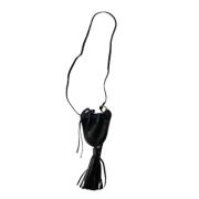 Zwarte Leren Crossbody Tas Isabel Marant Pre-owned , Black , Dames