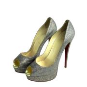 Pre-owned Sandalen Christian Louboutin Pre-owned , Gray , Dames