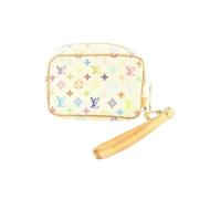 Pre-owned Fabric louis-vuitton-bags Louis Vuitton Vintage , White , Da...