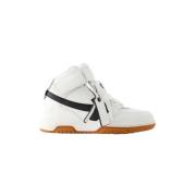 Leather sneakers Off White , Black , Dames