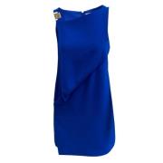 Pre-owned Polyester dresses Versace Pre-owned , Blue , Dames