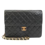 Pre-owned Leather chanel-bags Chanel Vintage , Black , Dames