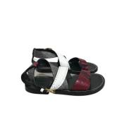 Pre-owned Leather sandals Isabel Marant Pre-owned , Red , Dames