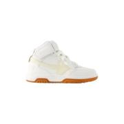 Leather sneakers Off White , Beige , Dames