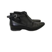 Pre-owned Leather boots Saint Laurent Vintage , Black , Dames