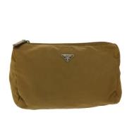 Pre-owned Fabric clutches Prada Vintage , Green , Dames