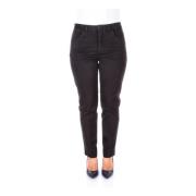 Zwarte broek met voorzakken en ritssluiting Aspesi , Black , Dames