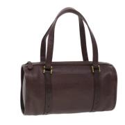 Pre-owned Leather handbags Saint Laurent Vintage , Brown , Dames