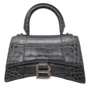 Pre-owned Leather handbags Balenciaga Vintage , Gray , Dames