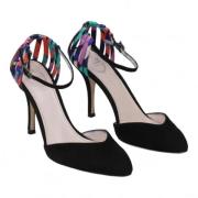 Pre-owned Suede heels Emilio Pucci Pre-owned , Black , Dames