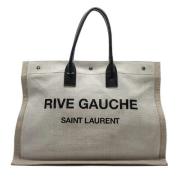 Pre-owned Canvas totes Yves Saint Laurent Vintage , Beige , Dames