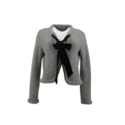Pre-owned Wool tops Valentino Vintage , Gray , Dames