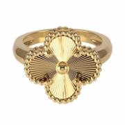 Gulgult gull Alhambra Ring Van Cleef & Arpels Pre-owned , Yellow , Uni...
